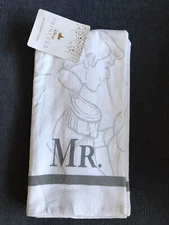 NWT Disney Princess Mr & Mrs Cinderella & Prince 2 Pack Kitchen Towels 16x26