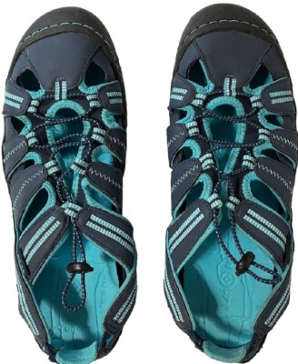 J-41 AdventureOn Women's Water Shoes Jeep Engineered Sole Blue  Multi/Turquoise