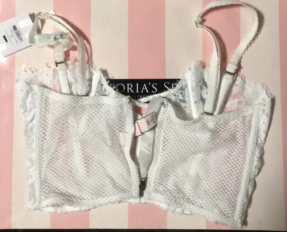 Victorias Secret Dream Angels I DO Strapless Long Line Bralette Bling Bra Small - Image 2 of 3