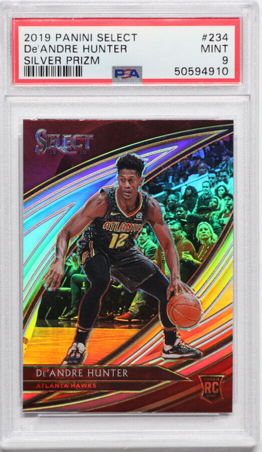 2019-20 Panini Select De'Andre Hunter Courtside Silver Prizm Rookie RC PSA 9