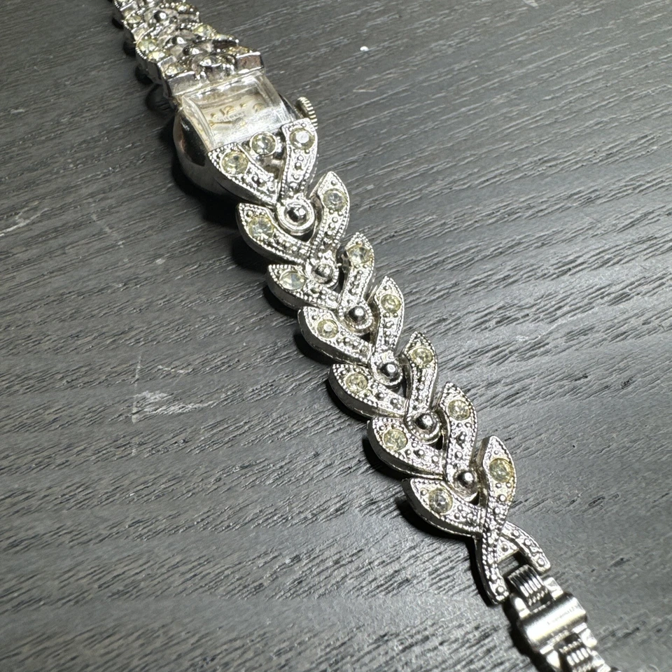 Reloj Gilbert Vintage Damas 17 Joyas Pulsera Piedra Antimagnética Foto 4 de 4