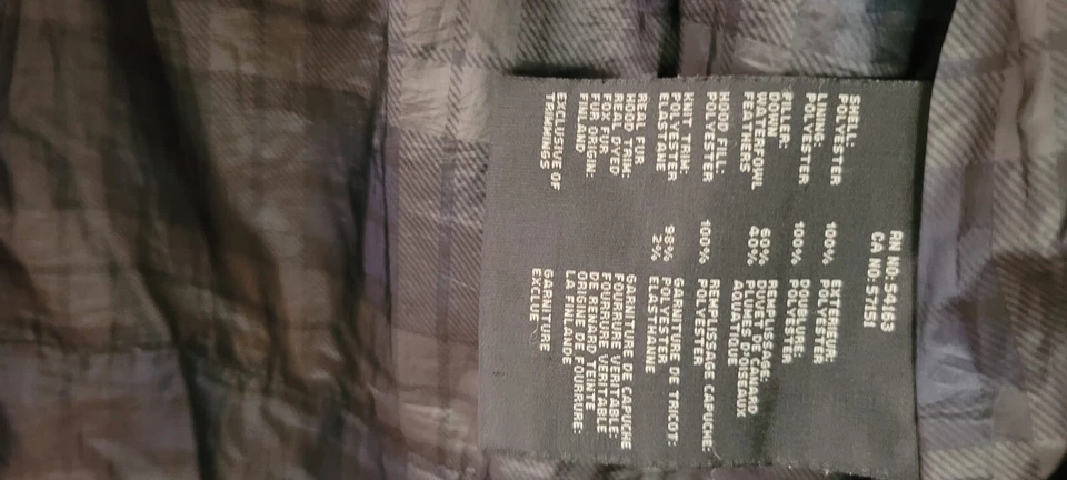 ANDREW MARC Mens Winter Down Jacket Detachable Fur Collar Hat Detachable SMALL  - Image 4 of 4