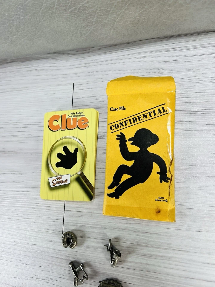 Simpsons Clue Game Bart Homer Marge Vintage Krusty Clown Lisa Smithers Cards Lot - Image 4 of 4