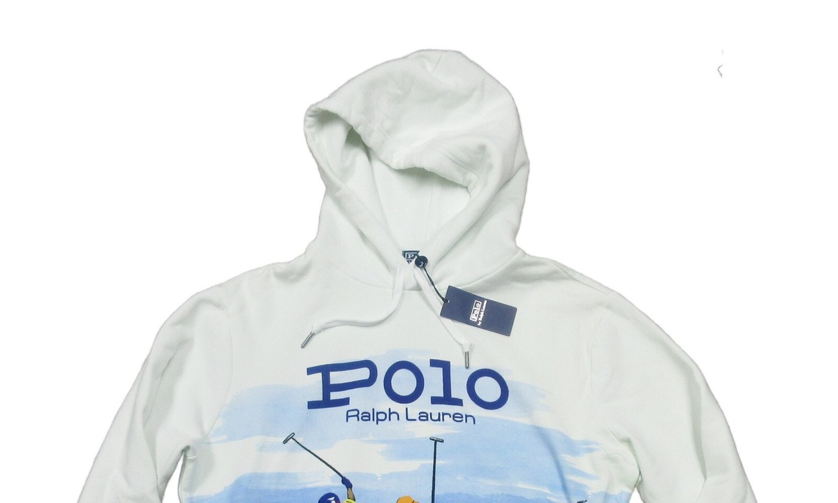 Polo Ralph Lauren Men's White Multi Polo Match Graphic Fleece