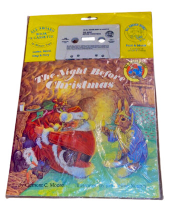 The Night Before Christmas All Aboard Book & Cassette 1987 Listen Read Sing