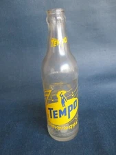vintage acl soda bottle tempo soda bottle detroit beverages maestro