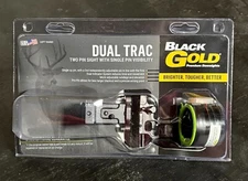 New Black Gold Dual Trac 2 Pin Movable .019 Picatinny Sight LH