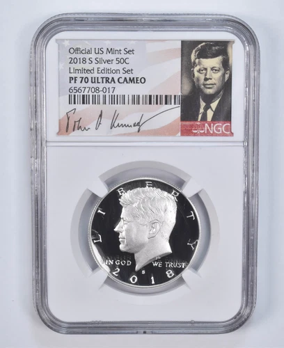PF70 UCAM 2018-S Silver Kennedy Half Dollar Limited Edition NGC