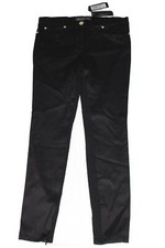 Versace Women's Black Cotton Blend Pants Donna Jeans MEDUSA HEAD GOLD Size 30