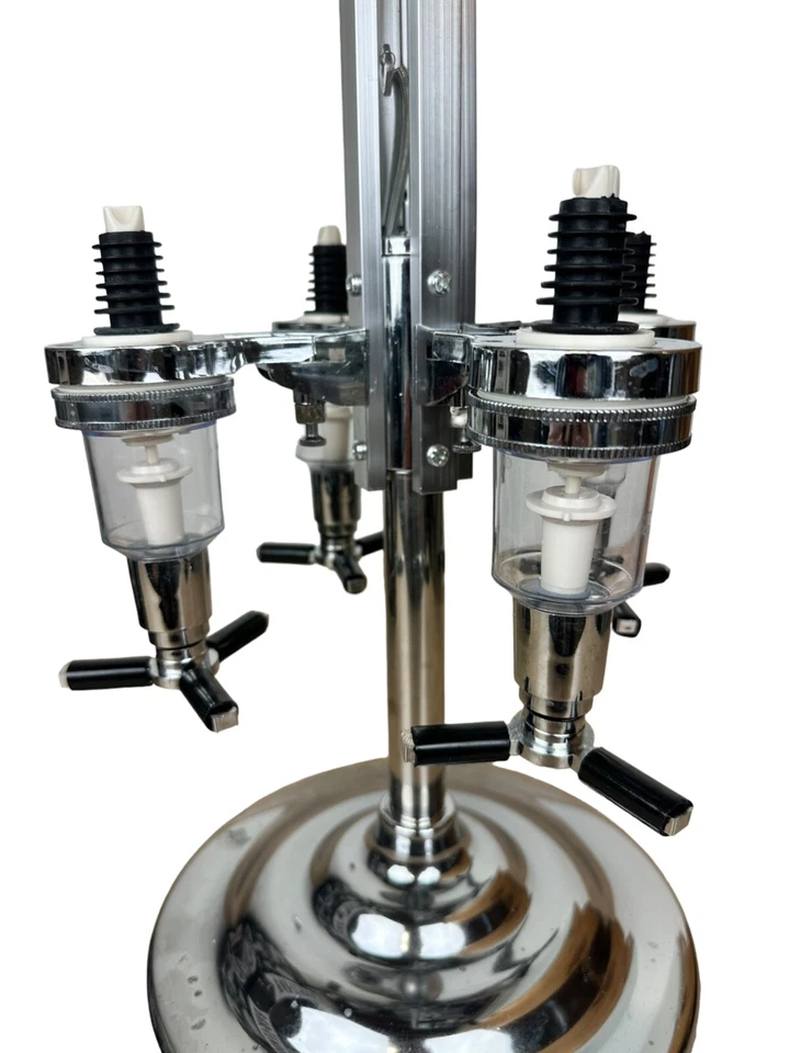 BARTENDER_Global Decor Dispensador giratorio de cuatro botellas de bebidas alcohólicas Foto 3 de 3