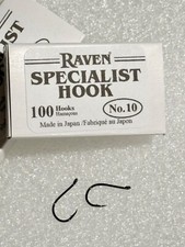Raven Specialist Hooks , Size 10, One 100 Count Box