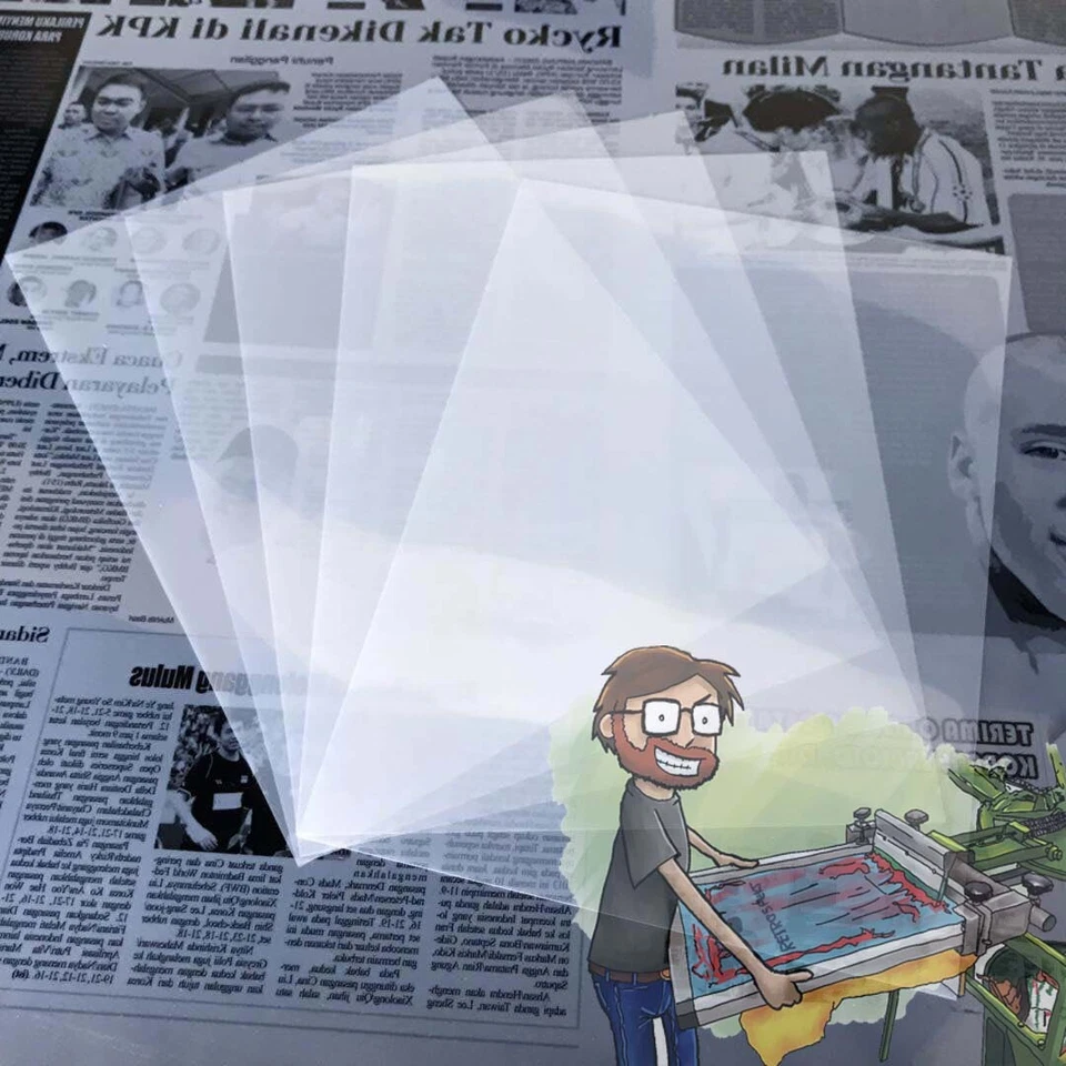8.5x11，100 sheets,Silk Screen Printing Waterproof Inkjet Transparent Film Paper - Image 3 of 4