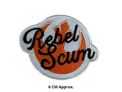 Rebel Abschaum bestickt Bügelbild/Aufnähen Patch Abzeichen Jeans Jacken Hemden N-402