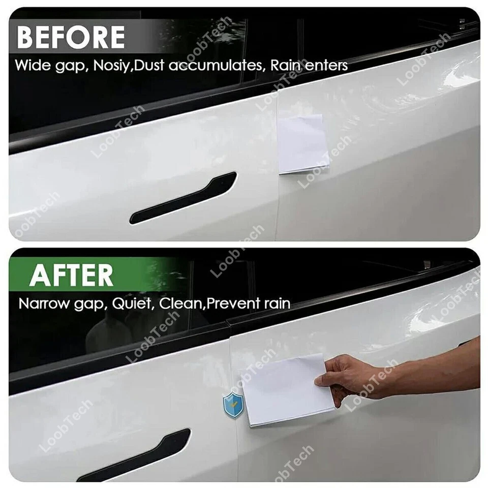 Kit de tiras de sellado de goma para puerta Chevrolet Malibu aislamiento acústico embellecedor de sellado Foto 4 de 4