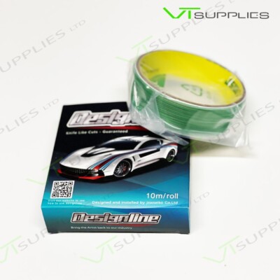 1 x 10 m Rolle Schneiden Messerloses Klebeband für Vinylfolie Folie Kantenband Finish Line
