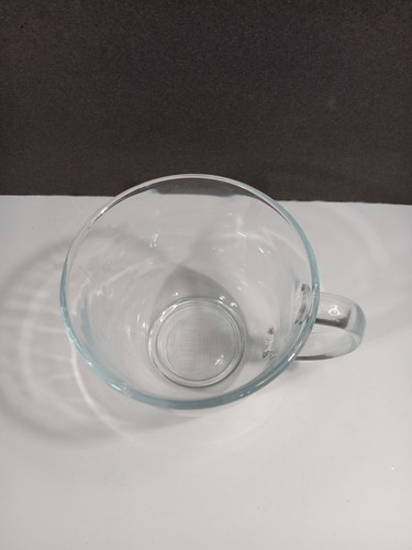 Glass Hot And Cold Drinking Mugs/Cups With Handle Set Of 4 NEW - Picture 4 of 7