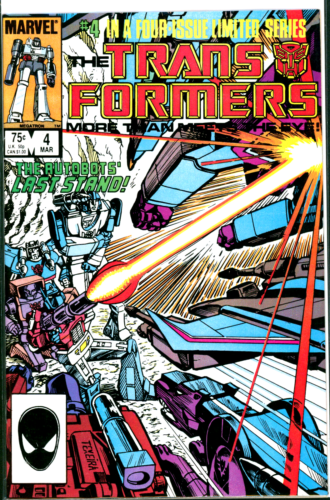 Transformers #4 Marvel Comics 1984 VF 1st Shockwave Dinobots Cameo - Picture 1 of 1
