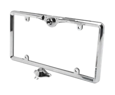 CRIMESTOPPER License Plate Frame Camera Bracket Chrome LPFRAMECHR W/Camera