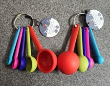 Lot of 2 - Zeal Perfect Measure Silicone Measuring Spoon Set