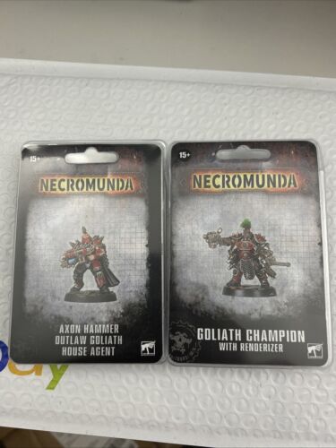 Warhammer 40k Forge World Necromunda Goliath Champion And Axon Hammer BRAND NEW