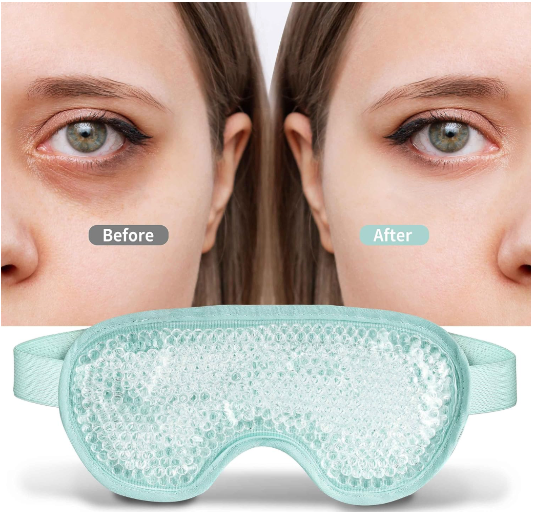 Cold Eye Mask Cooling Eye Mask Ice Pack for Puffiness Reusable post eye surgery-image