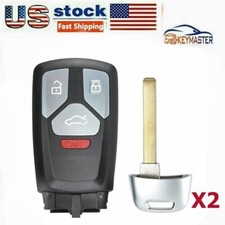 2x4m0 959 754 Ak Remote Key Fob For Audi A4 A5 Q7 Sq5 Tt 2017-19 Iyz-ak01 433mhz