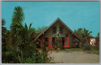 Sanibel Island Florida Churchill's Sea Shell Shop 1964 Postcard Defunct Business