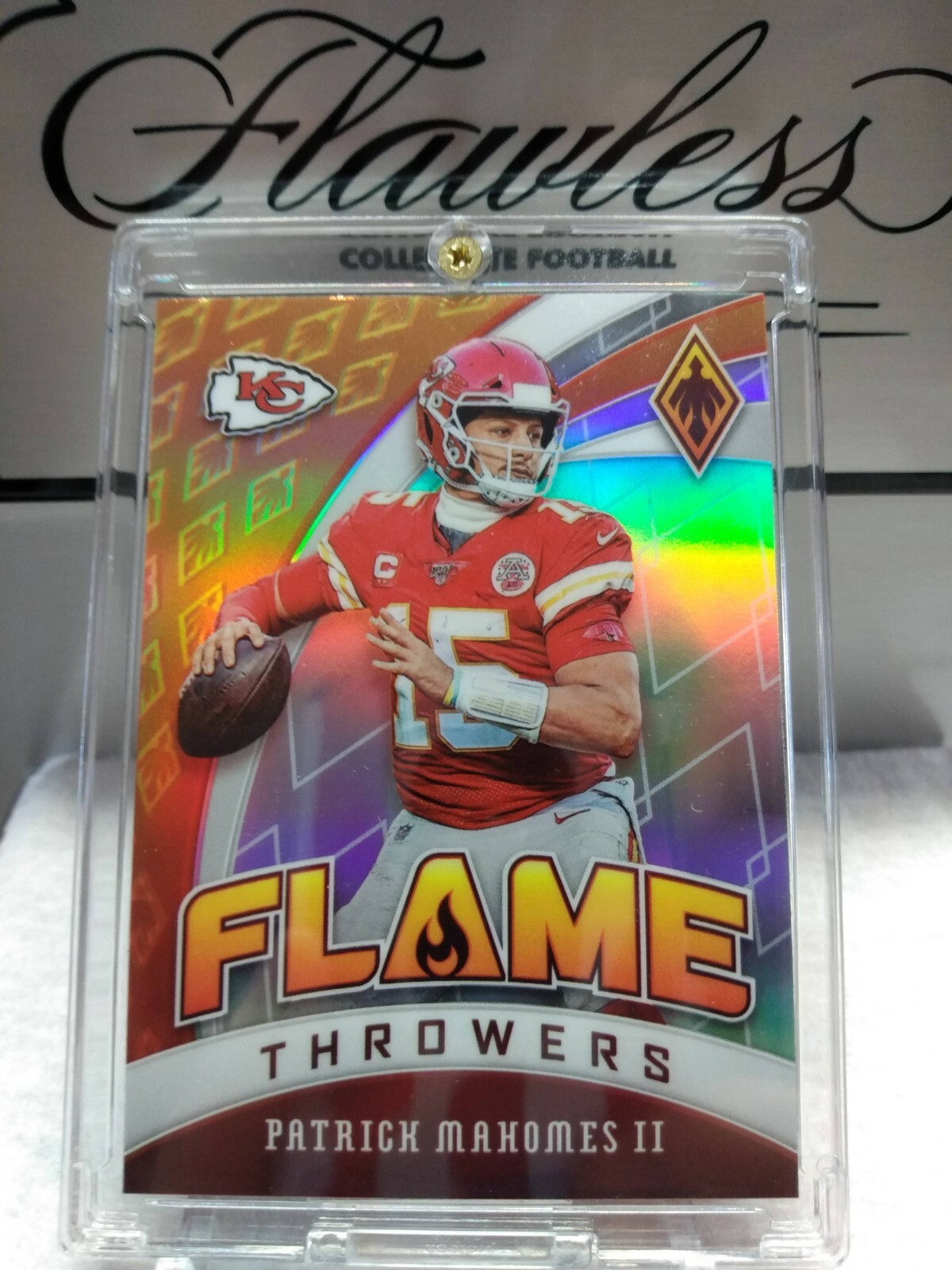 2020 Panini Phoenix Patrick Mahomes II Flamethrowers very Sharp Card #22