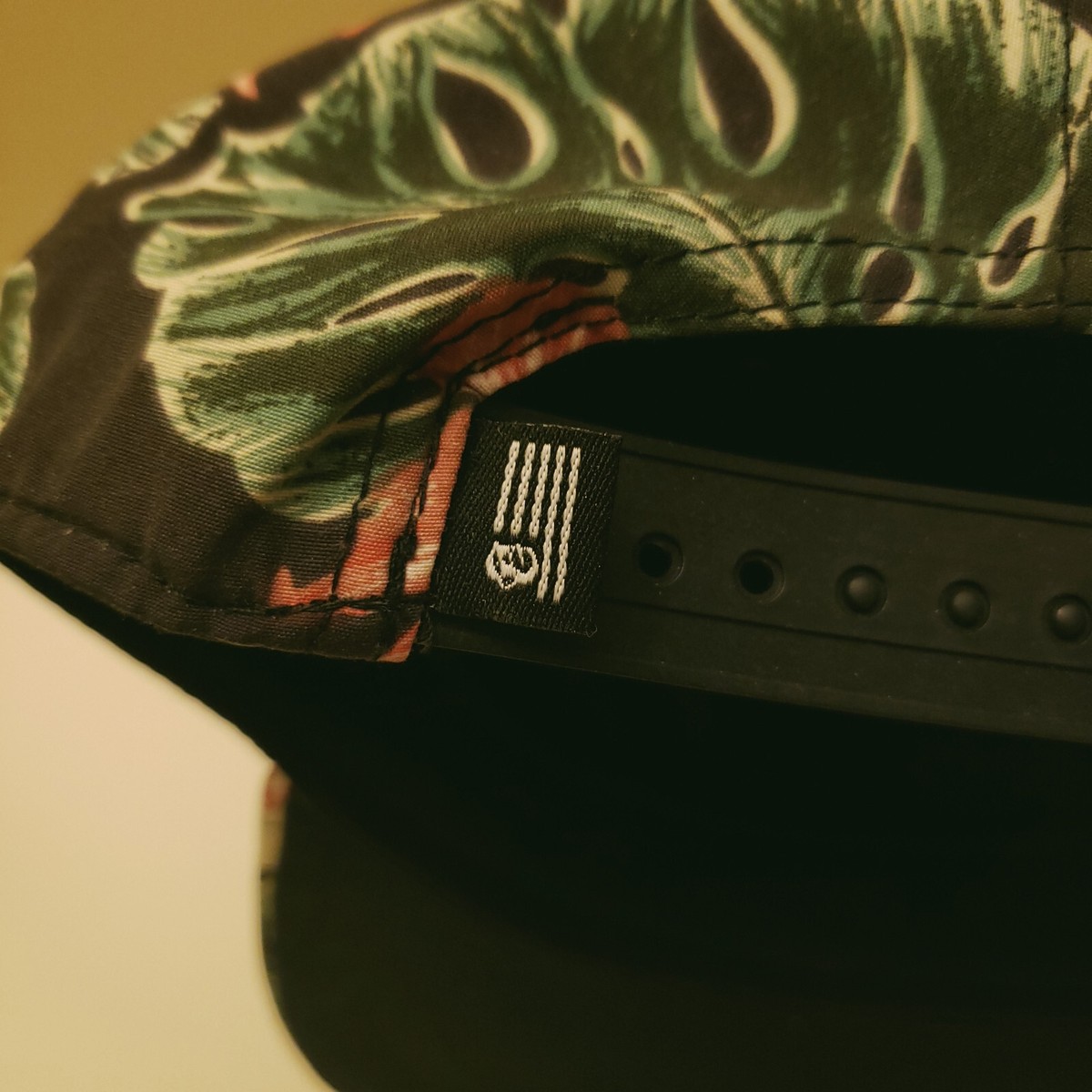 SWYP Cap Hat Women One Size Dark Floral Snapback H&M Divided Embroidered View 5