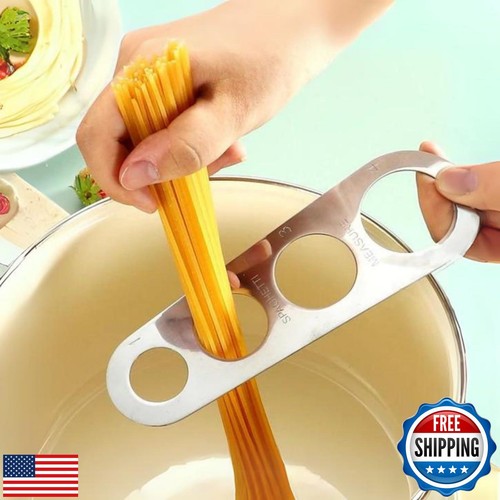 Pack of 4 Pasta Tongs, Spaghetti Spoon and 2 Spaghetti Measuring Tool Set wit - 第 4/5 張圖片