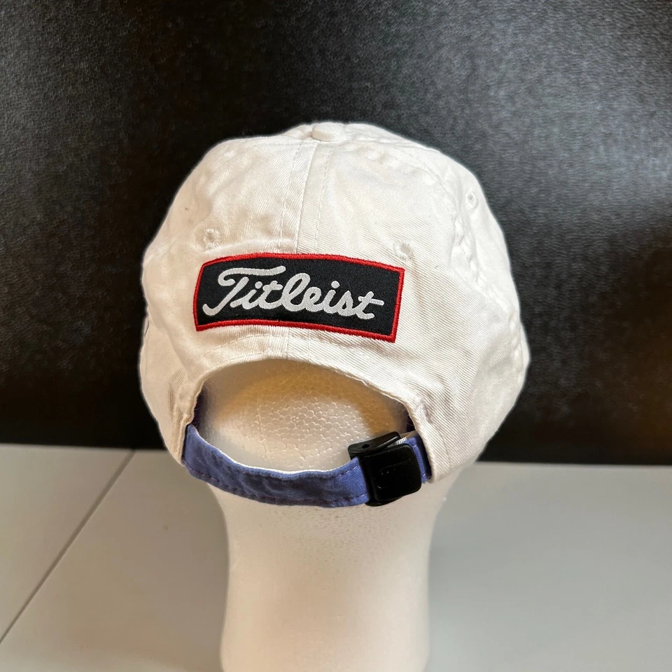 Gorra de Golf Titleist Pro V1 Ajustable Blanca Púrpura Gorra FootJoy Correa Adulto Foto 3 de 4