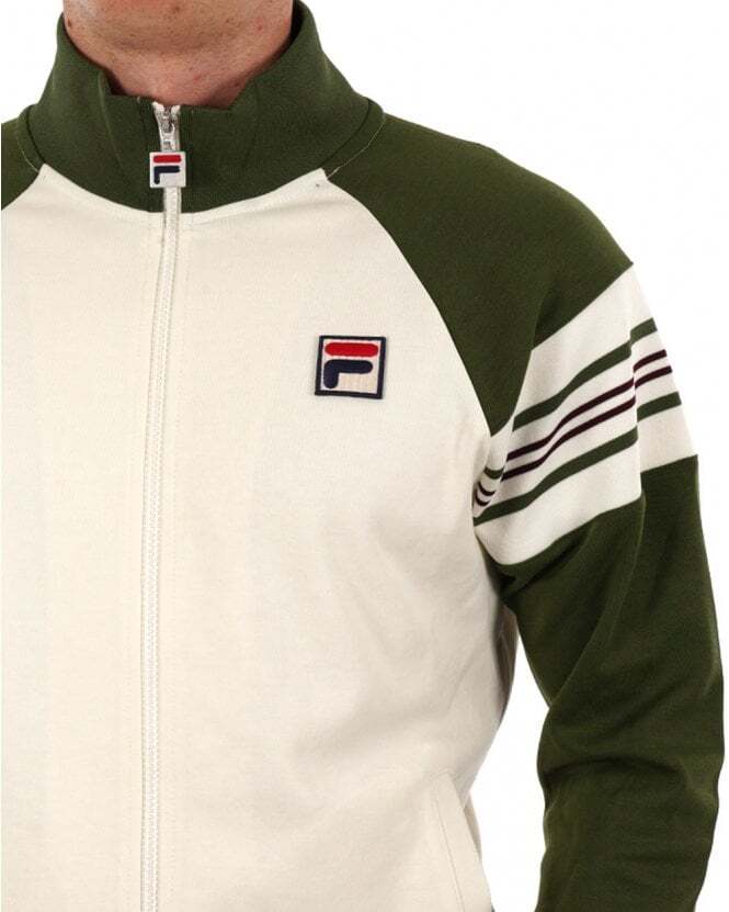 Giacca da pista Fila Ferarra Chive Gardenia Windsor Wine taglie S XXL