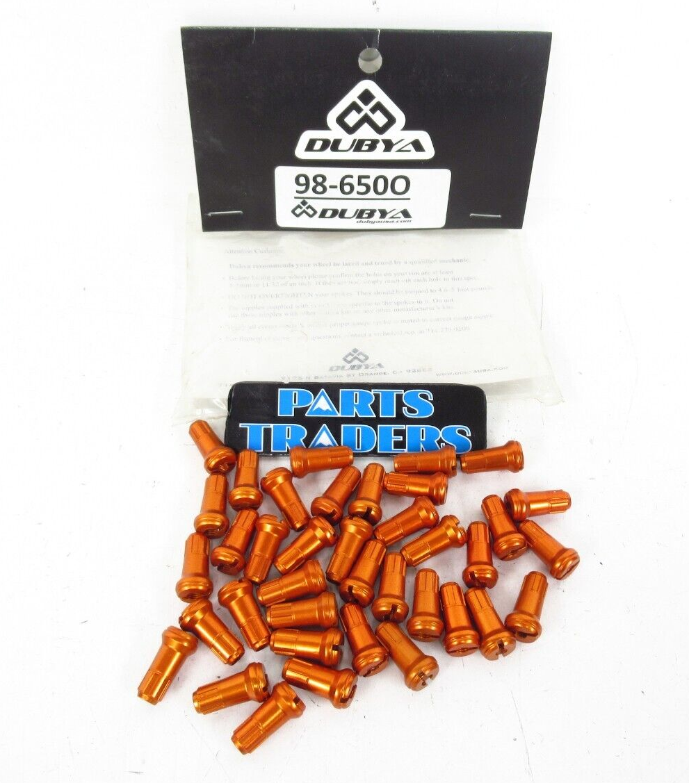 Bulldog Dubya Spline Drive Front/Rear Spoke Nipple Set Orange KTM eBay