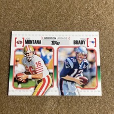 2010 Topps - Gridiron Lineage #GL-MOB Tom Brady, Joe Montana