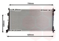 VAN Wezel WasserküHler MotorküHler GelöTet FüR Chrysler Voyager IV RG 2.8 CRD