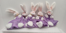 5 EASTER BUNNY MATERIAL BAGS TO FILL WITH CANDY OR EGGS