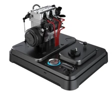 Toyan FS-L200 w/ Base DIY 4 Stroke 2 Cylinder RC Nitro Engine Kit Unassembled