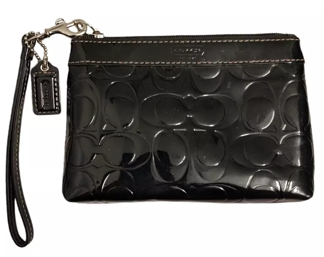 Coach patent leather wallet new arrivals