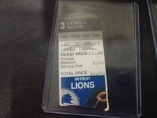 1982 Detroit Lions Chicago Bears Ticket Stub- Mike Ditka Coaching Debut 9/12/82
