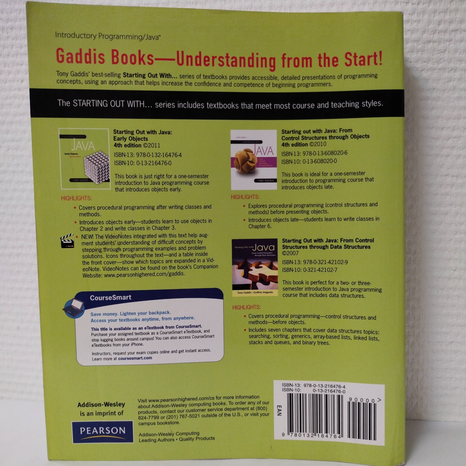 Gaddis Ser.: Starting Out with Java : Early Objects by Tony Gaddis ...