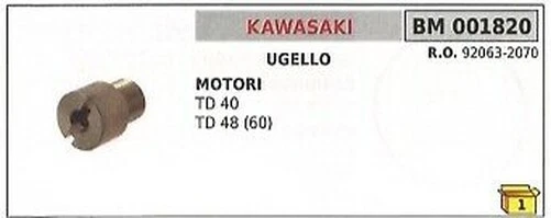 Gicleur Carburateur KAWASAKI TD40 TD48 (60) Débroussailleuse 92063-2070 - Photo 1/1