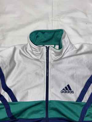 トップス 90s Vintage adidas track jacket Y2K Adidas Vintage 90's Track Jacket Black & Blue White Stripes