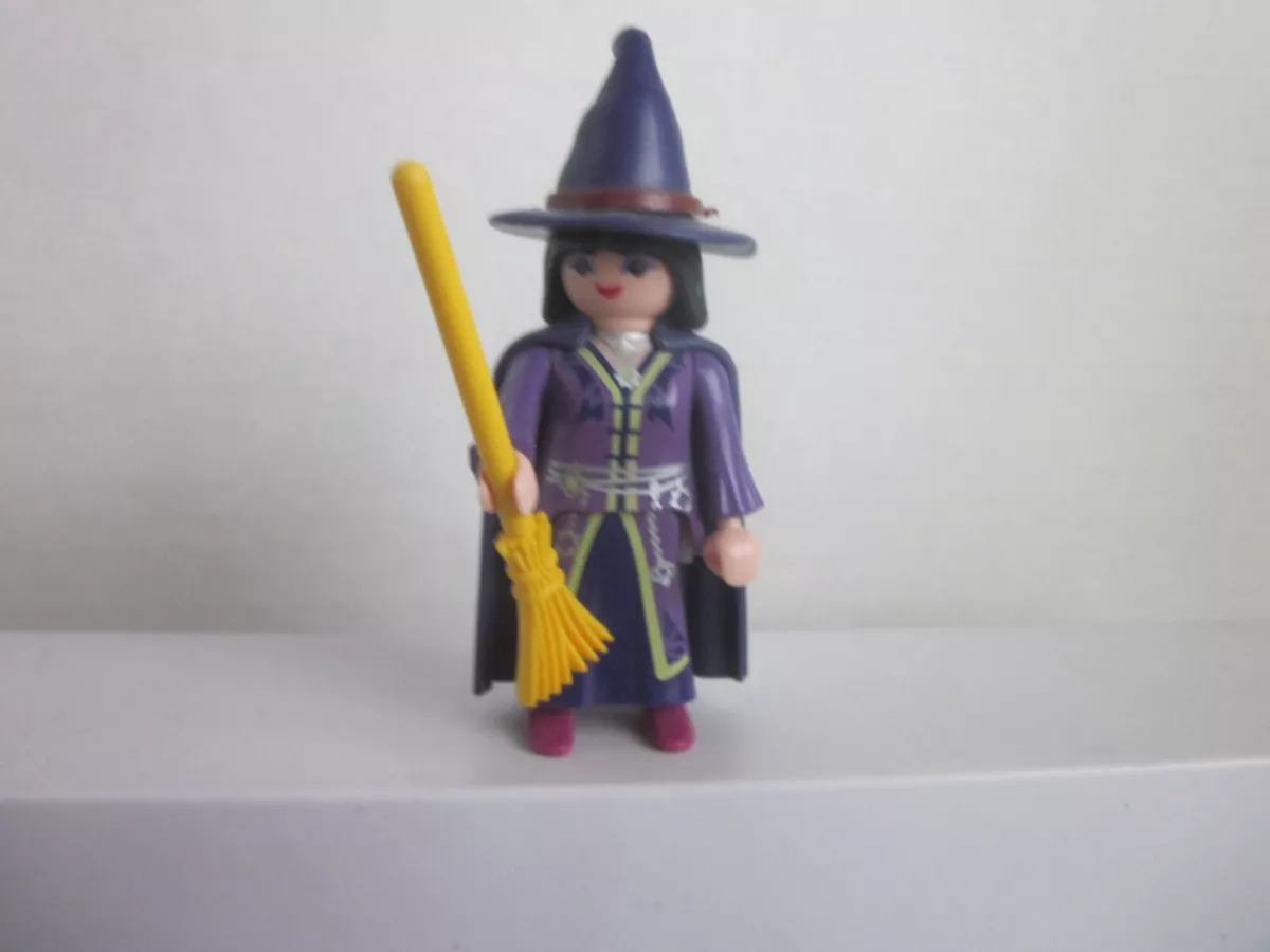 Playmobil Witch Figure with Hat and Broom