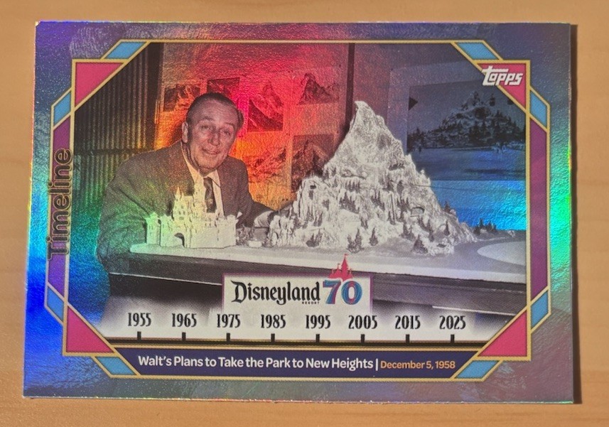 2025 Topps Disneyland 70th Anniversary Walt's Plans #87 Rainbow