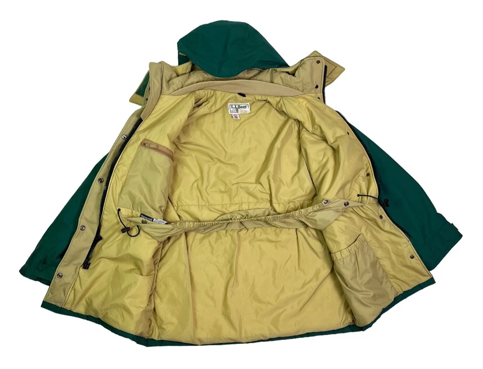 L.L. Chaqueta Parka de Invierno Bean Vintage Para Mujer Verde Gore-Tex Maine Wardens Grande Foto 4 de 4