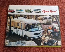 VINTAGE OPEN ROAD INDUSTRIES CAMPER TRAILER RV VAN BROCHURE, Original C. 1970