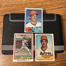 1981 Topps, Fleer and Donruss Nolan Ryan lot - NM