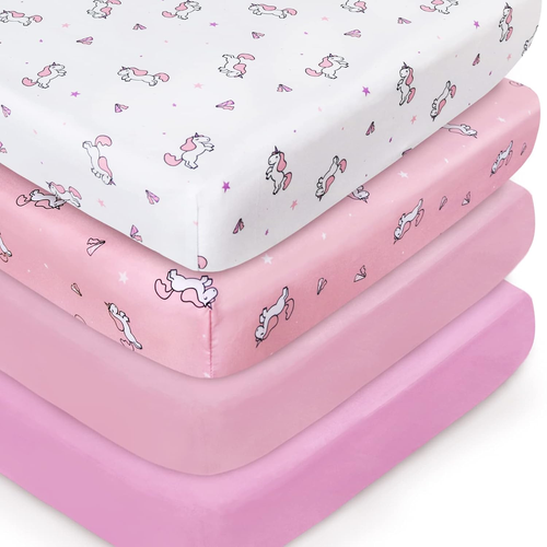Sábanas ajustables de 52'' x 28'' para colchones estándar y para niños pequeños - Foto 10 di 12