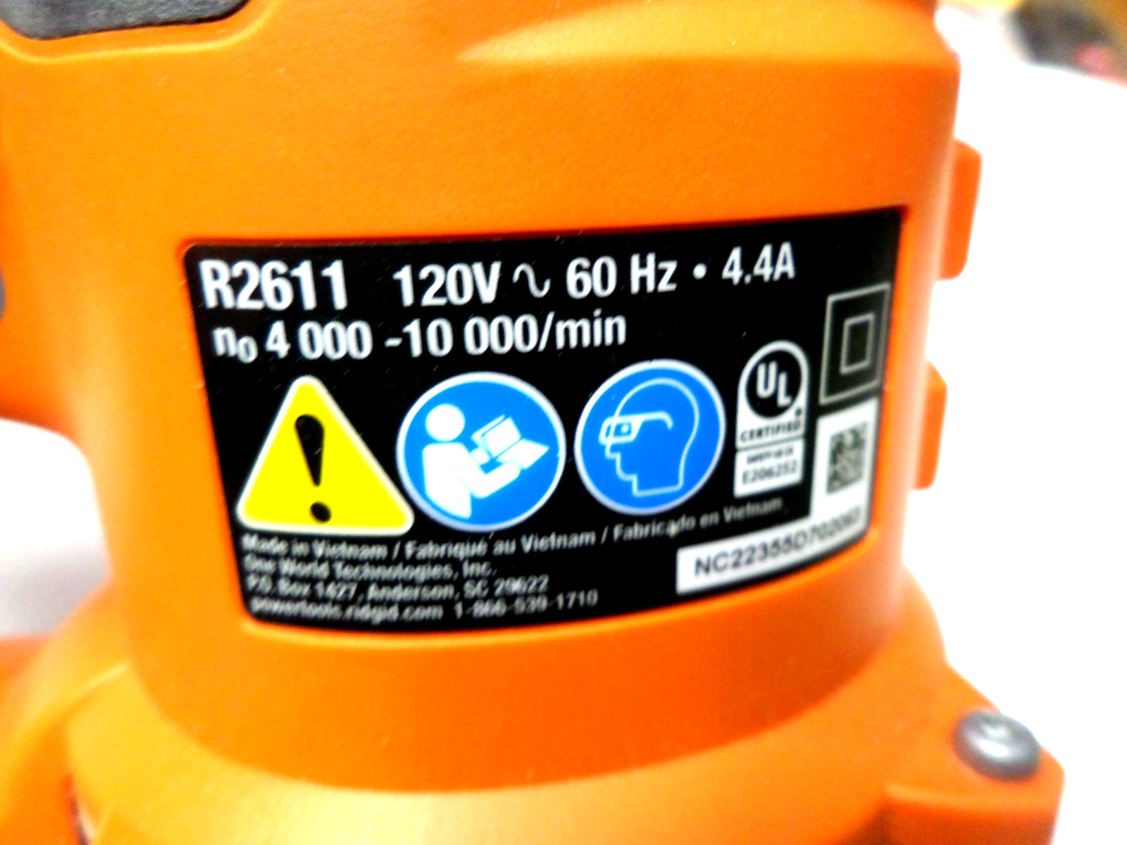 RIDGID Corded 6" Variable Speed Dual Random Orbital Sander R2611  Free Ship