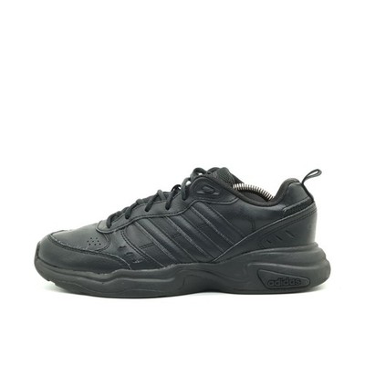 adidas Herren Strutter Schuh EU 42.5 Schwarz EG2656 Leder Low-Top Atmungsaktiv